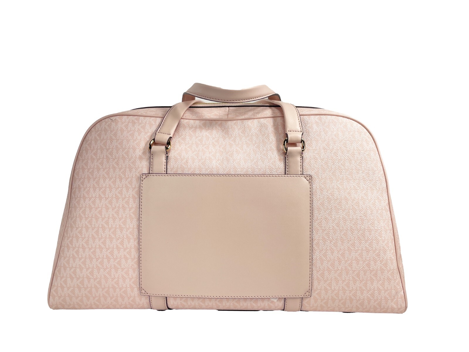 Michael Kors Travel Extra Large Powder Blush PVC Top Zip Weekender Luggage Bag - Image 3