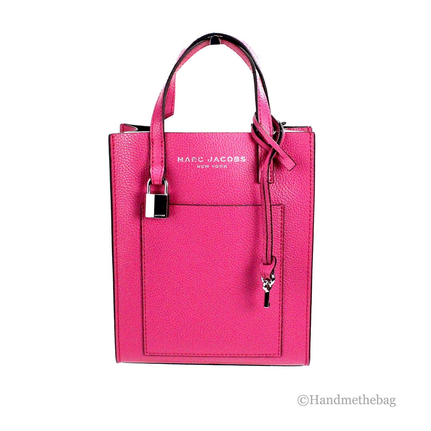 Marc Jacobs Mini Grind Cactus Flower Pebbled Leather Crossbody Tote Bag