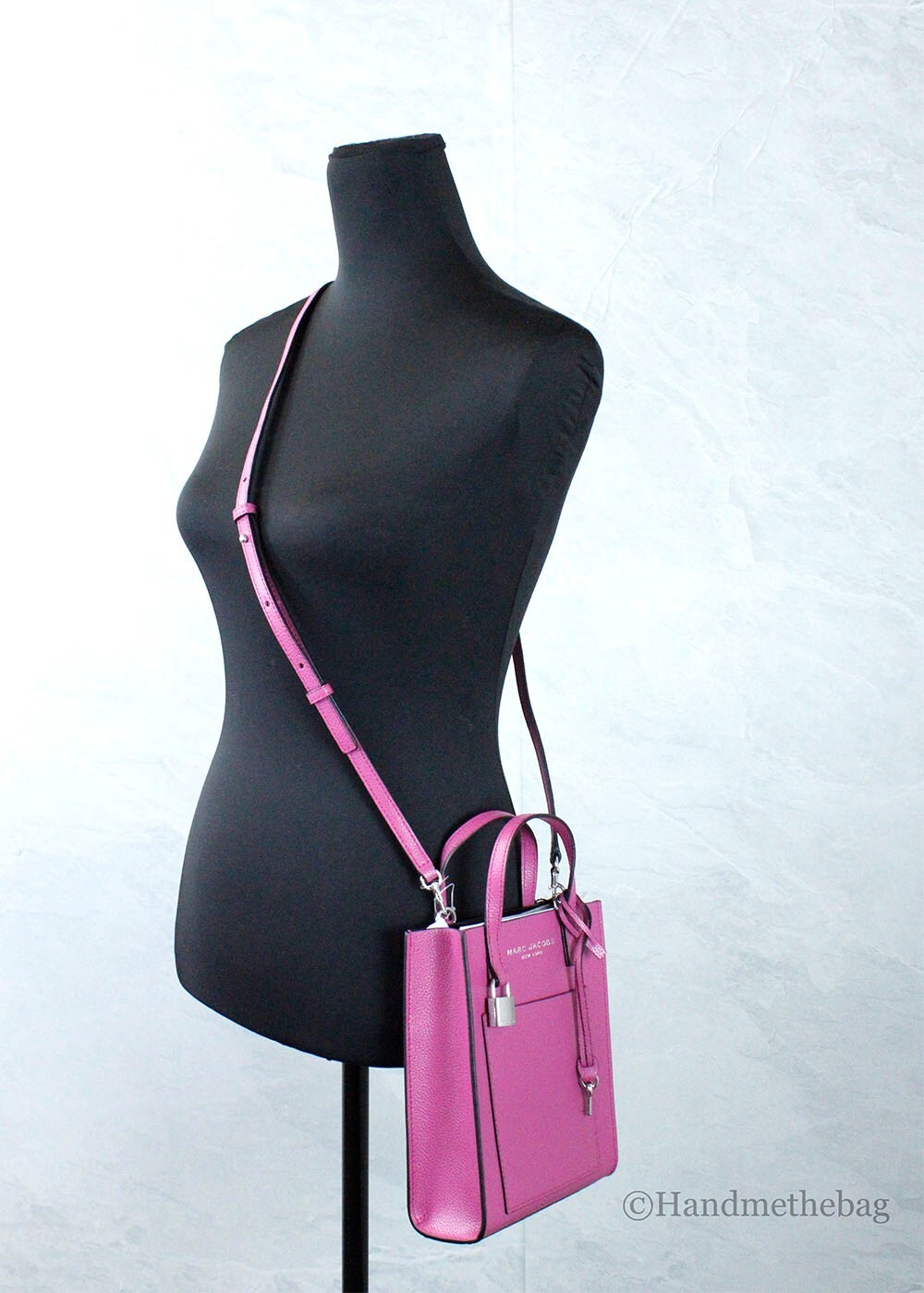 Marc Jacobs Mini Grind Cactus Flower Pebbled Leather Crossbody Tote Bag - Image 2