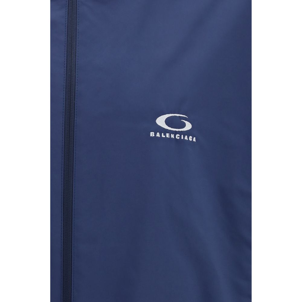 Balenciaga Blue Polyester Shell Jacket - Image 3