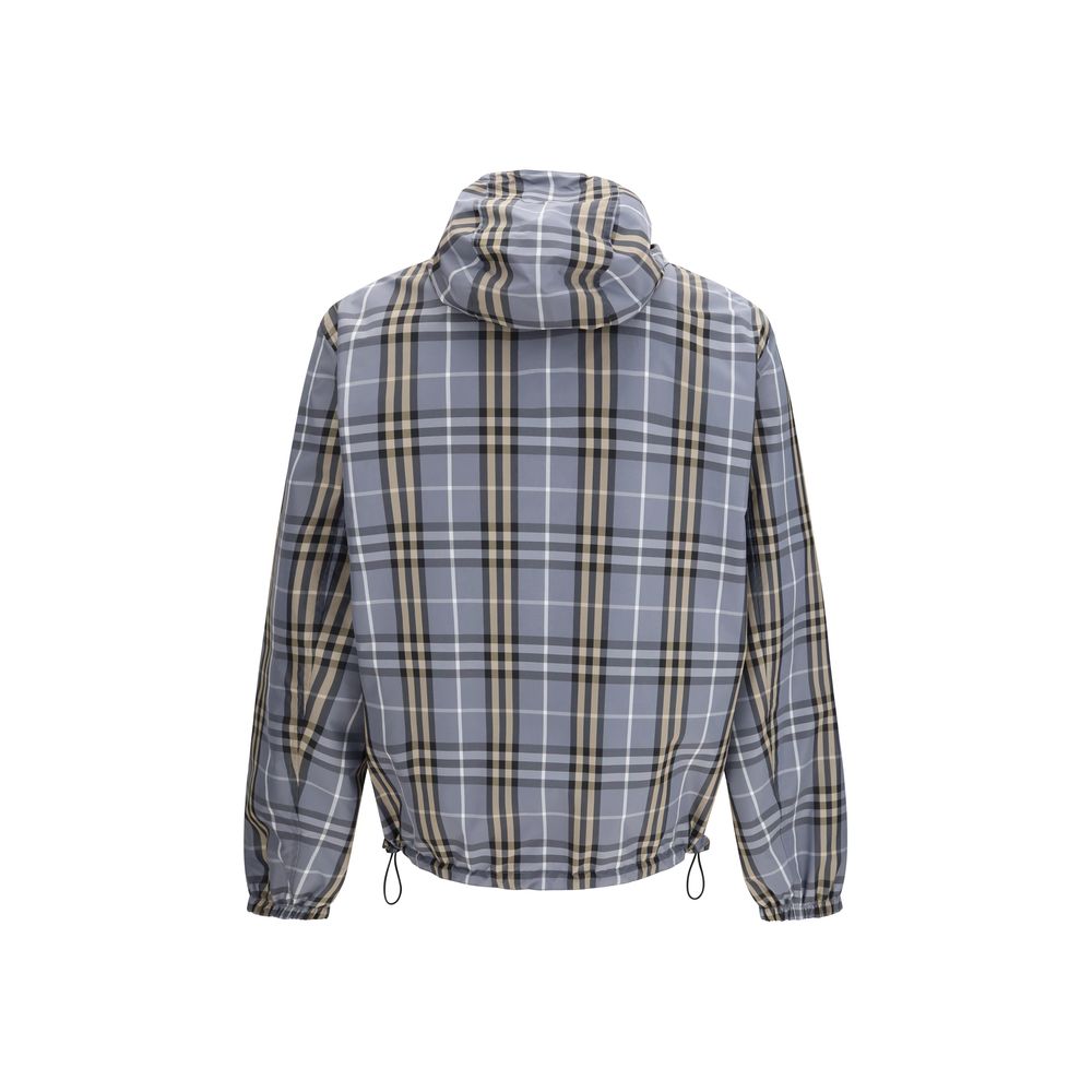 Burberry Blue Polyester Shell Jacket - Image 3