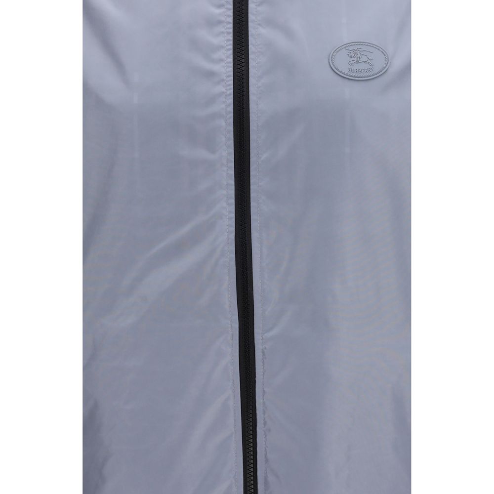 Burberry Blue Polyester Shell Jacket - Image 6