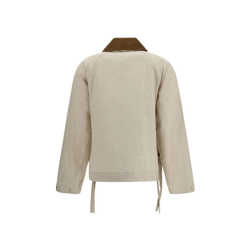 Barbour Beige Cotton Rain Coat - Image 2