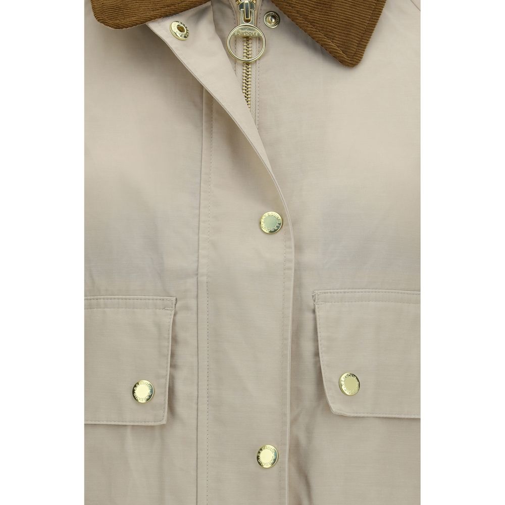 Barbour Beige Cotton Rain Coat - Image 3