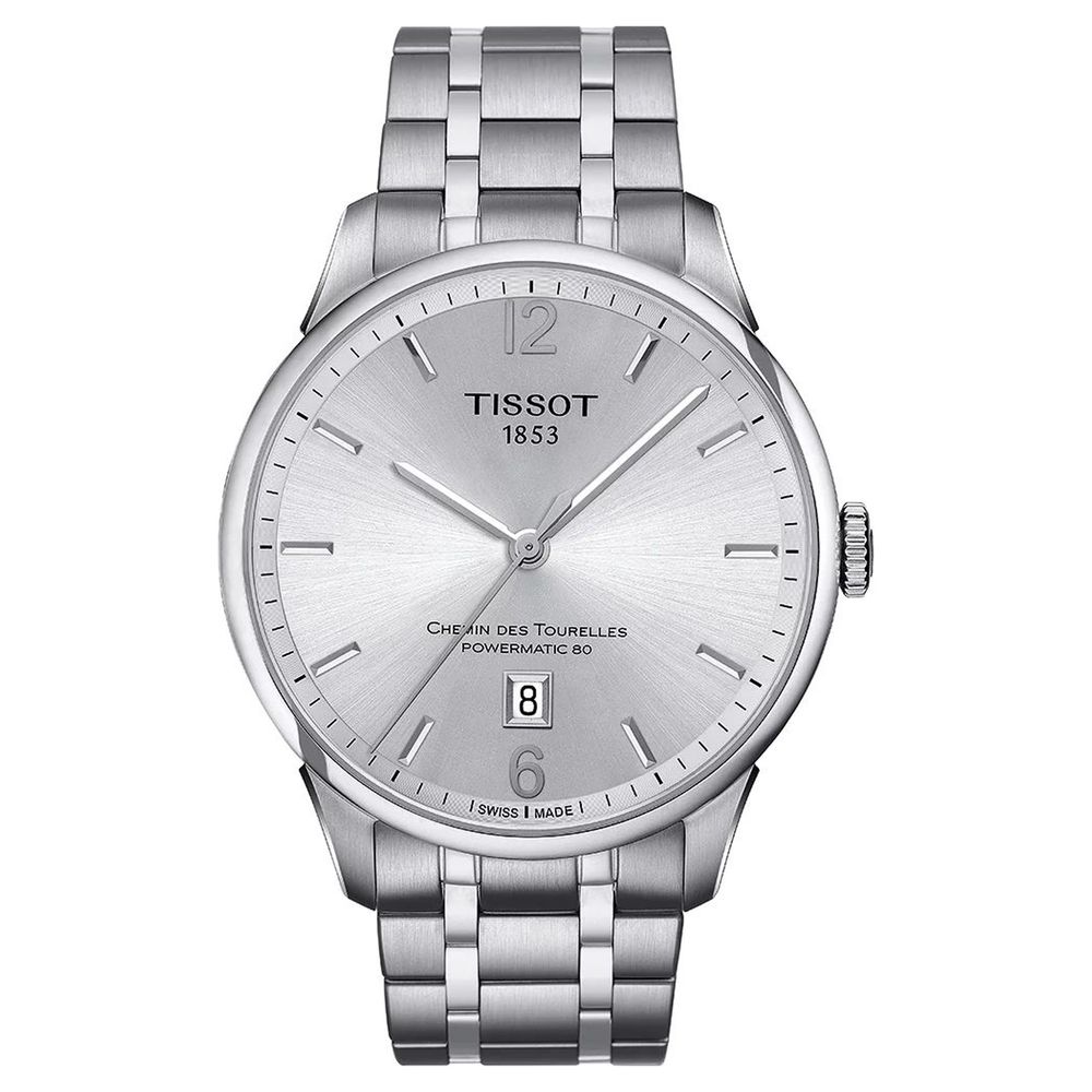 Tissot Gray Stainless Steel Dress Watch
