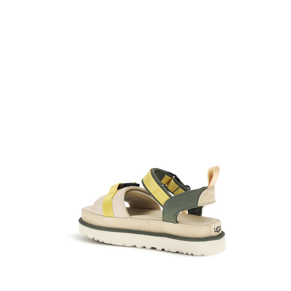 UGG Beige Rubber Flat Sandals - Image 3
