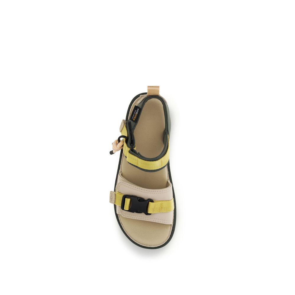 UGG Beige Rubber Flat Sandals - Image 4