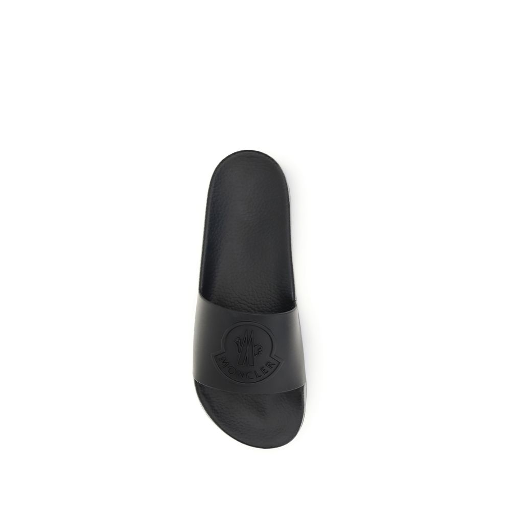 Moncler Black Rubber Slippers - Image 4