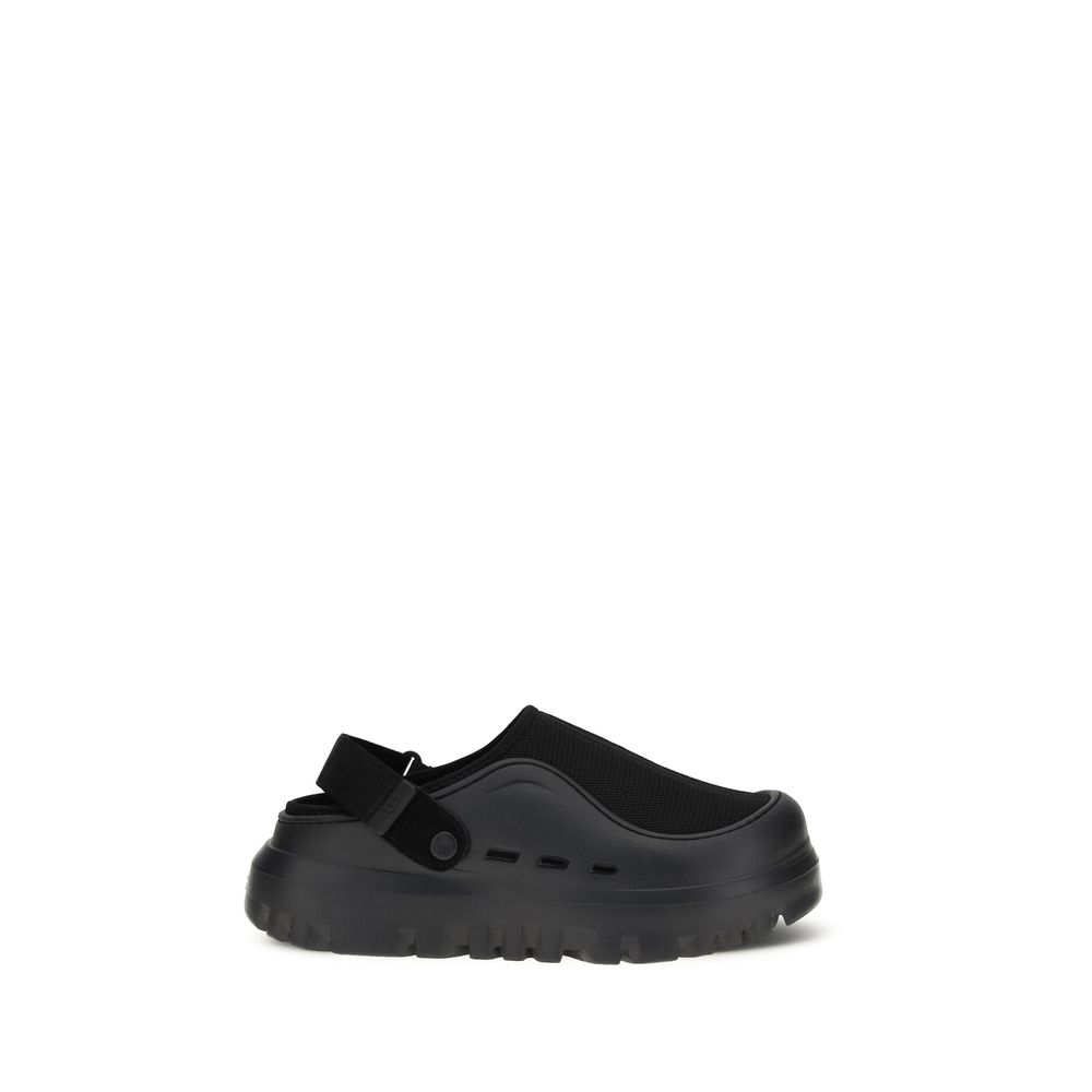 UGG Black Fabric Clogs
