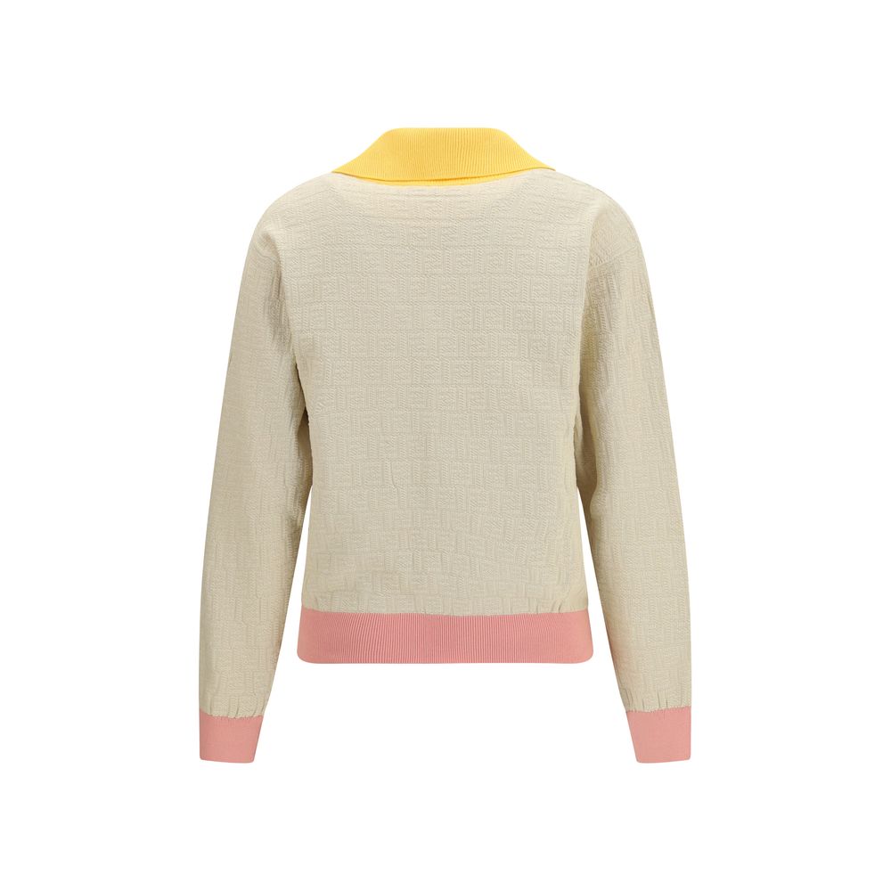 Fendi Beige Cotton Sweatshirt - Image 2