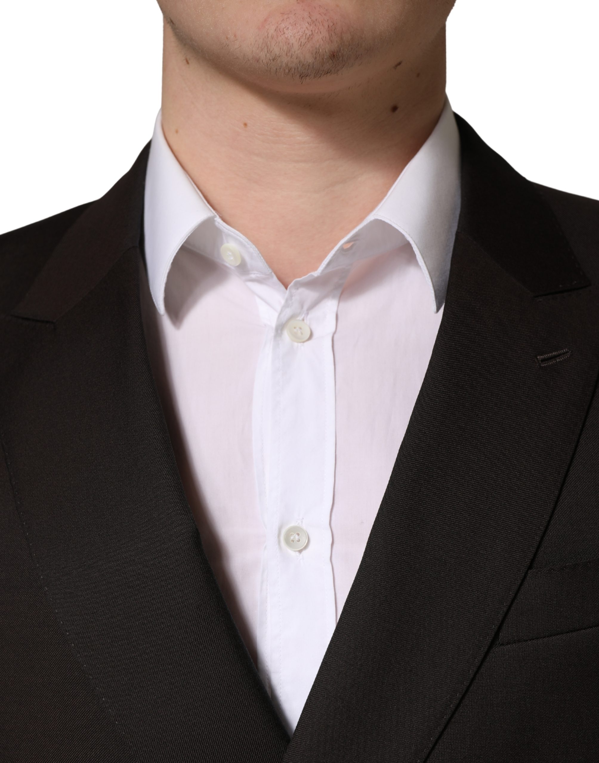 Dolce & Gabbana Dark Violet Wool Double Breasted Suit Jacket - Image 5