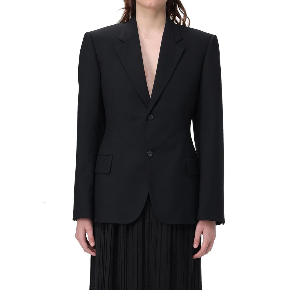 Balenciaga Black Wool Full-Length Jacket - Image 2