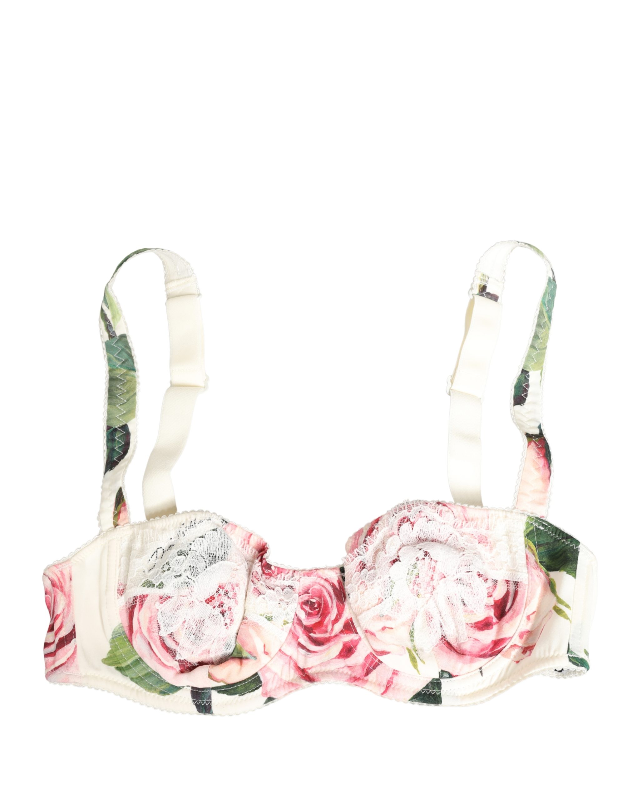 Dolce & Gabbana Multicolor Floral Semi-Pad Underwire Underwear - Image 2