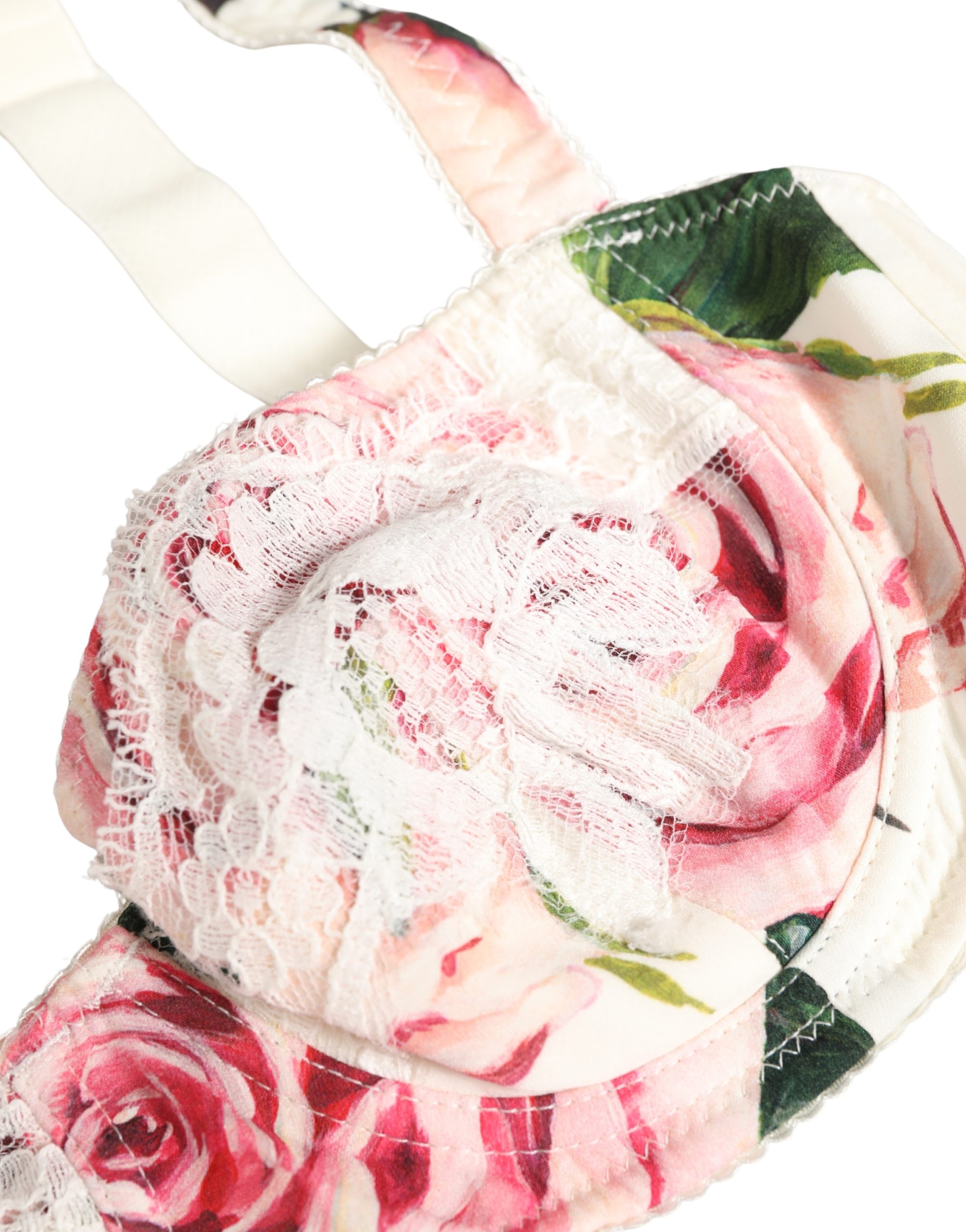 Dolce & Gabbana Multicolor Floral Semi-Pad Underwire Underwear - Image 3