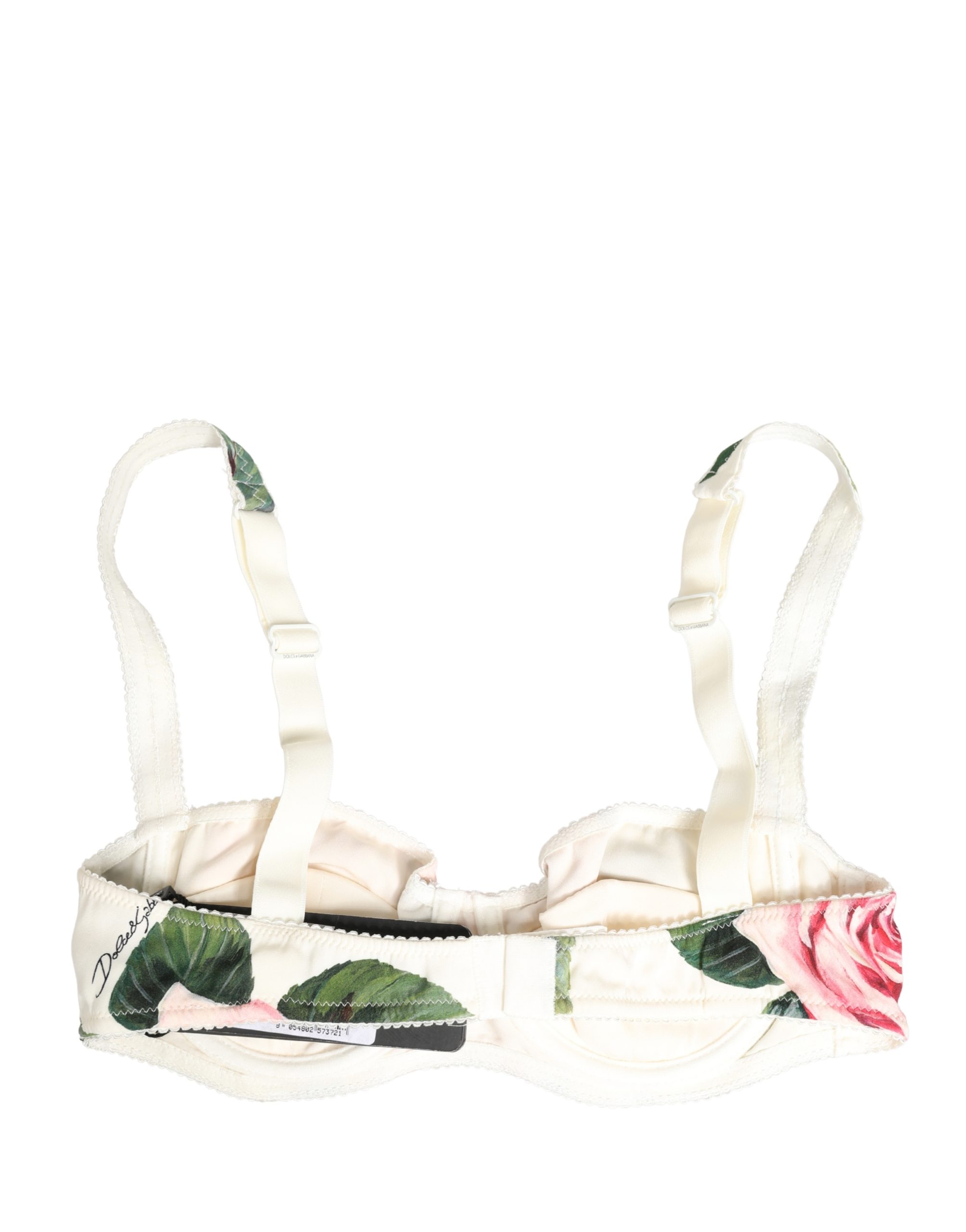 Dolce & Gabbana Multicolor Floral Semi-Pad Underwire Underwear - Image 4
