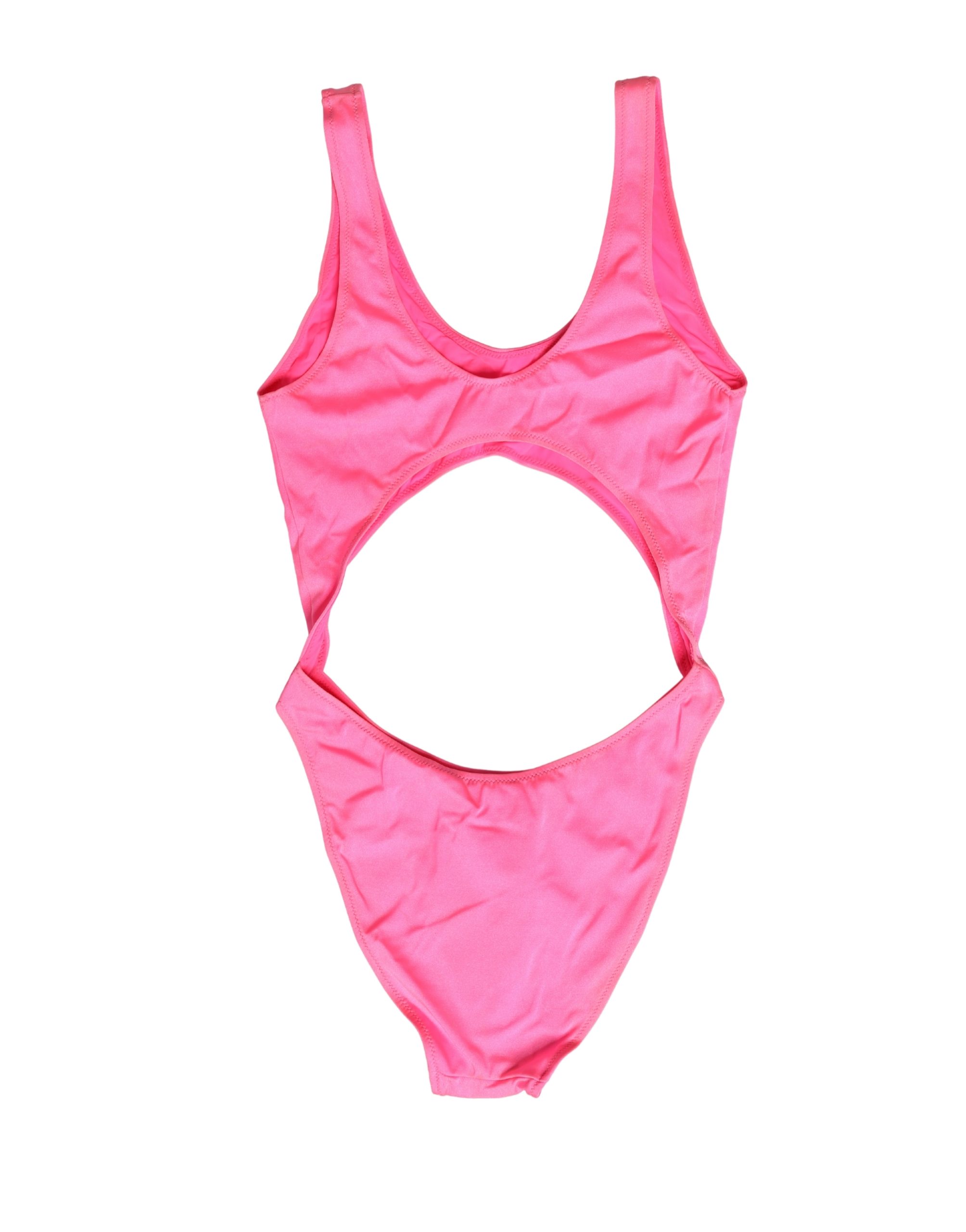 Dolce & Gabbana Pink Cut-Out High Leg One Piece Swimsuit Swimwear - Image 2