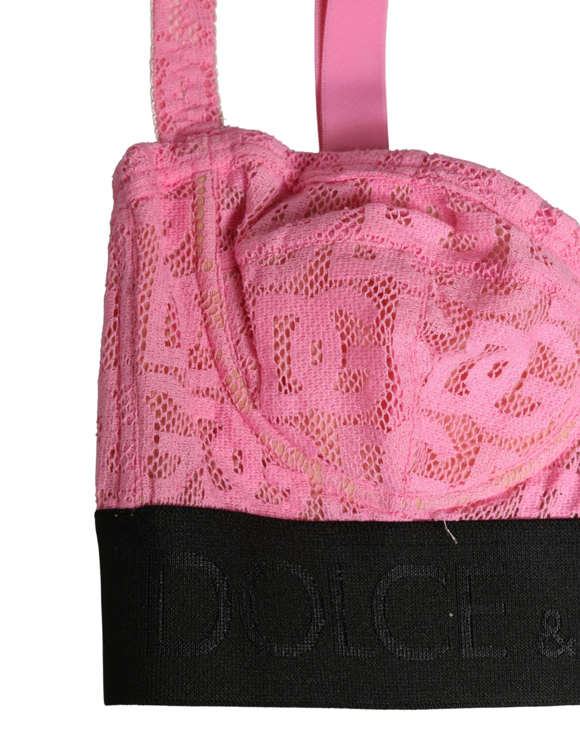 Dolce & Gabbana Pink Semi-Pad Underwire Balconette Bra Underwear - Image 2