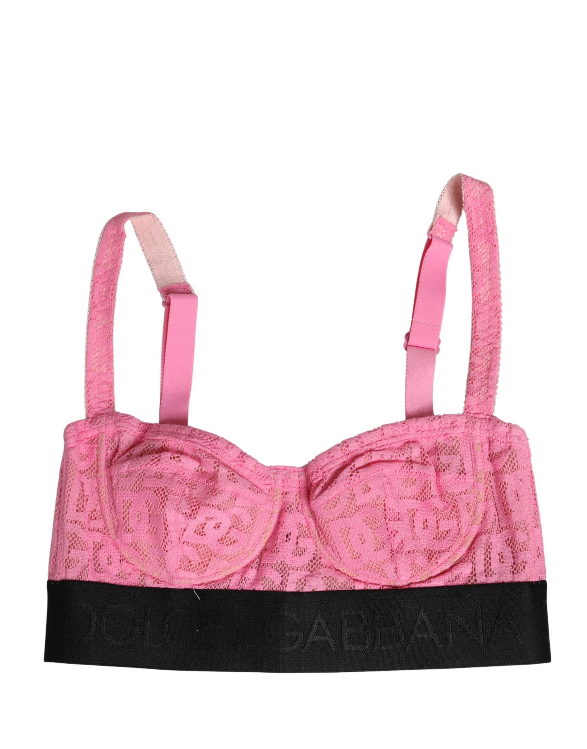 Dolce & Gabbana Pink Semi-Pad Underwire Balconette Bra Underwear - Image 5