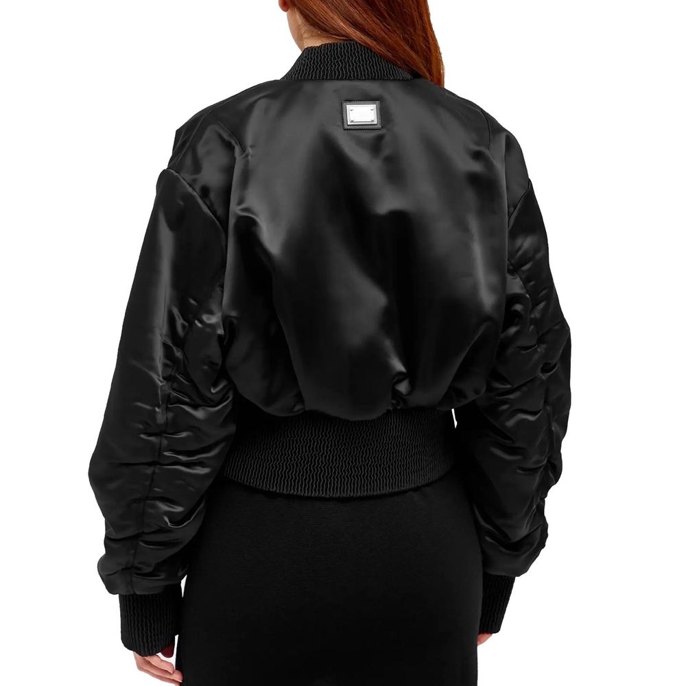 Dolce & Gabbana Black Acetate Bomber - Image 3