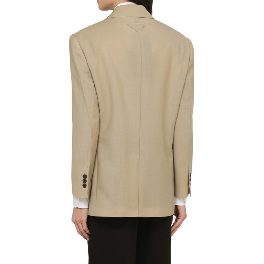 Prada Beige Mohair Blazer - Image 3
