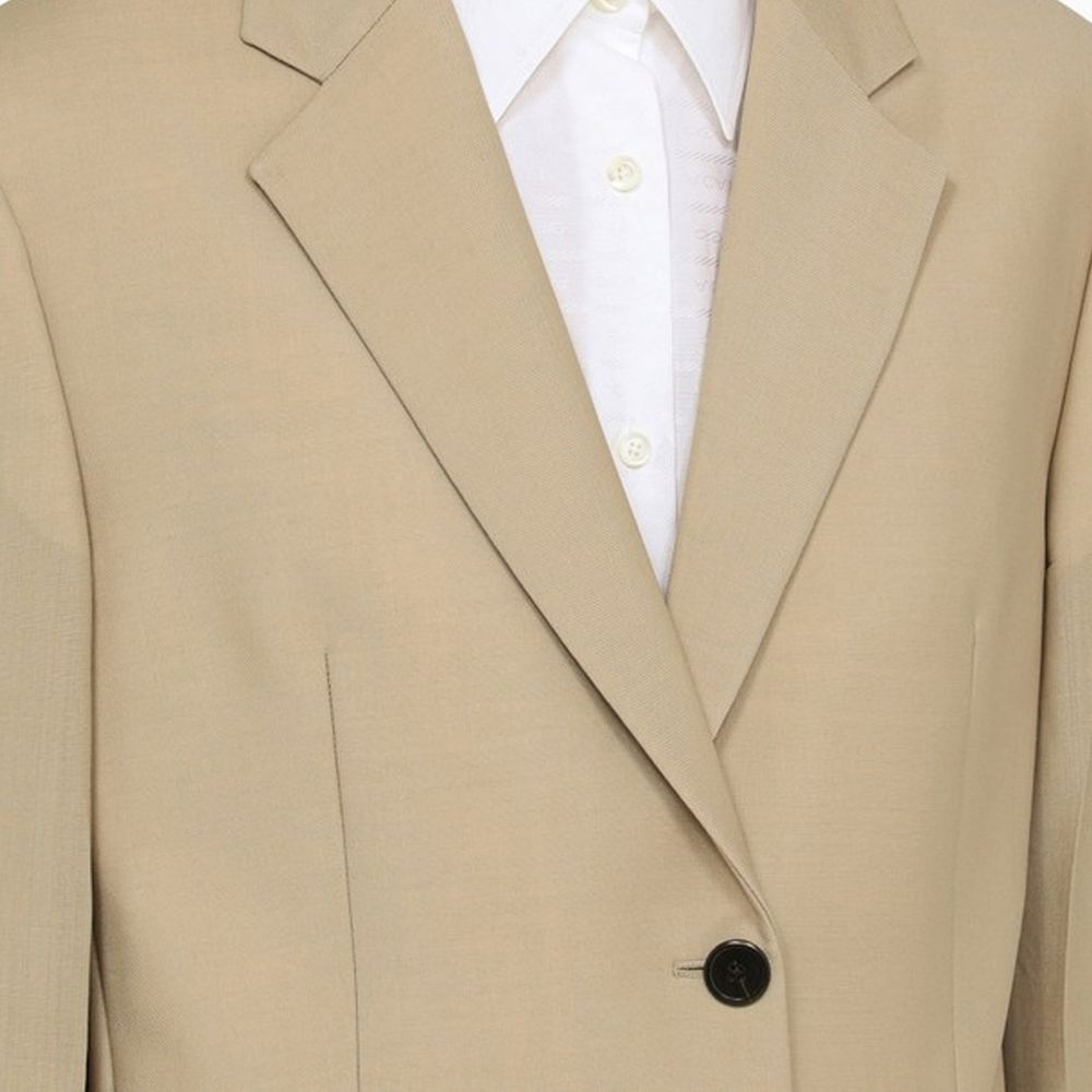 Prada Beige Mohair Blazer - Image 4