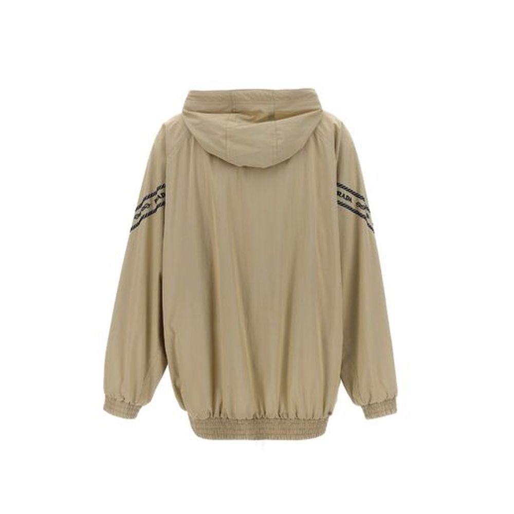 Prada Beige Cotton Full-Length Jacket - Image 3