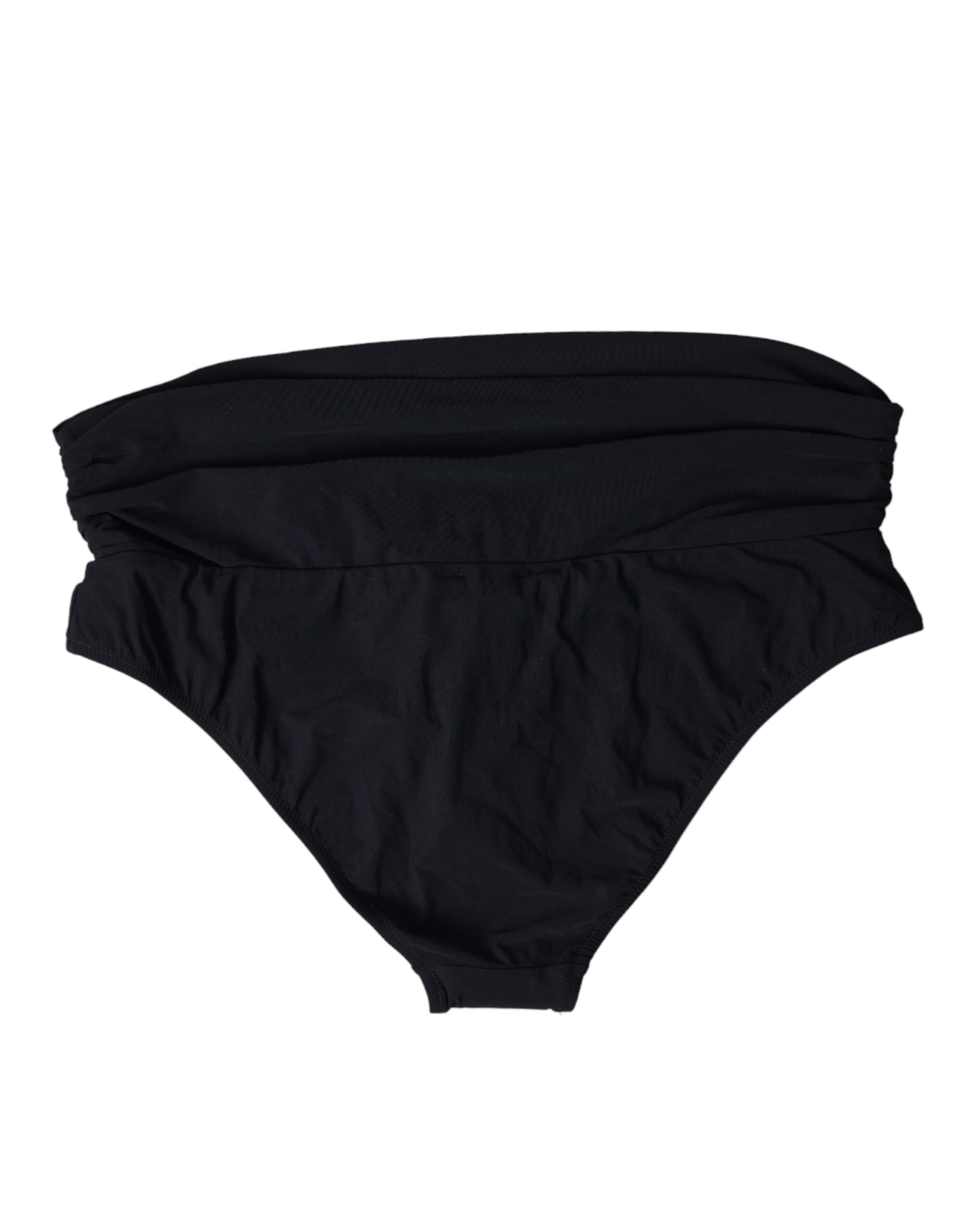 Dolce & Gabbana Black Nylon Stretch Swimwear Slip Bottom Bikini - Image 3