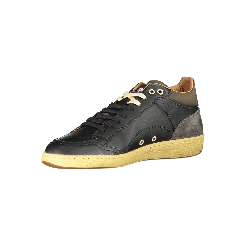 Blauer Black Leather Men Sneaker - Image 3