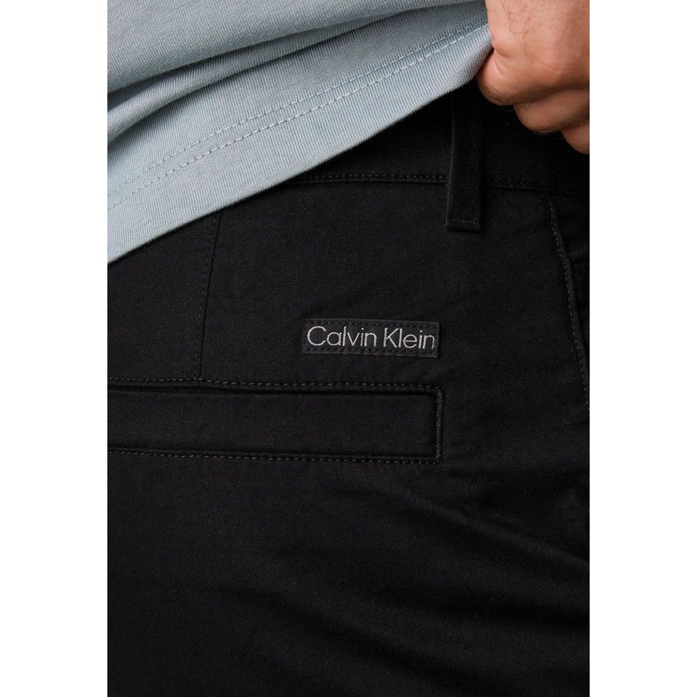 Calvin Klein Jeans Black Recycled Cotton Chino Pants - Image 4