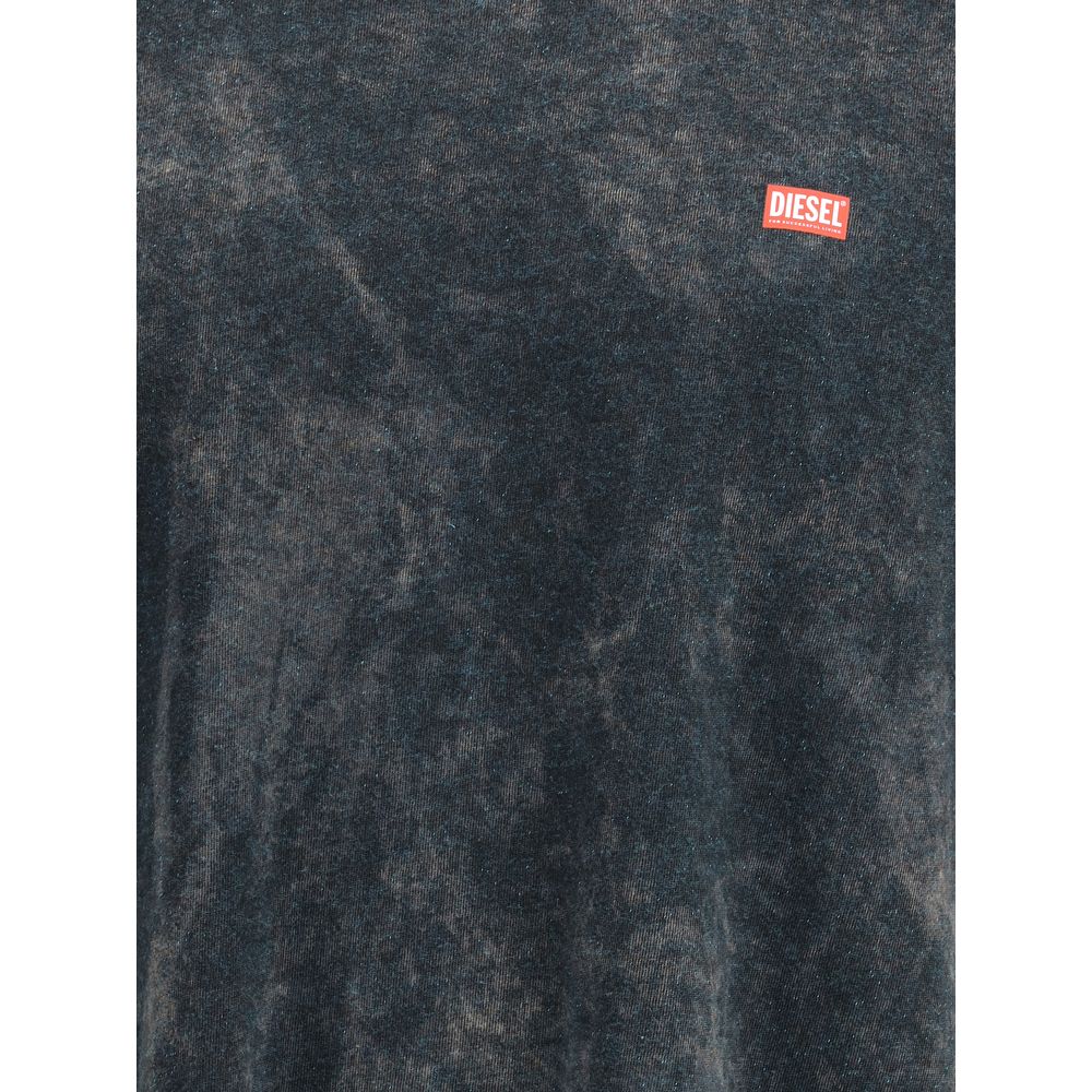 Diesel Black Cotton T-Shirt - Image 3