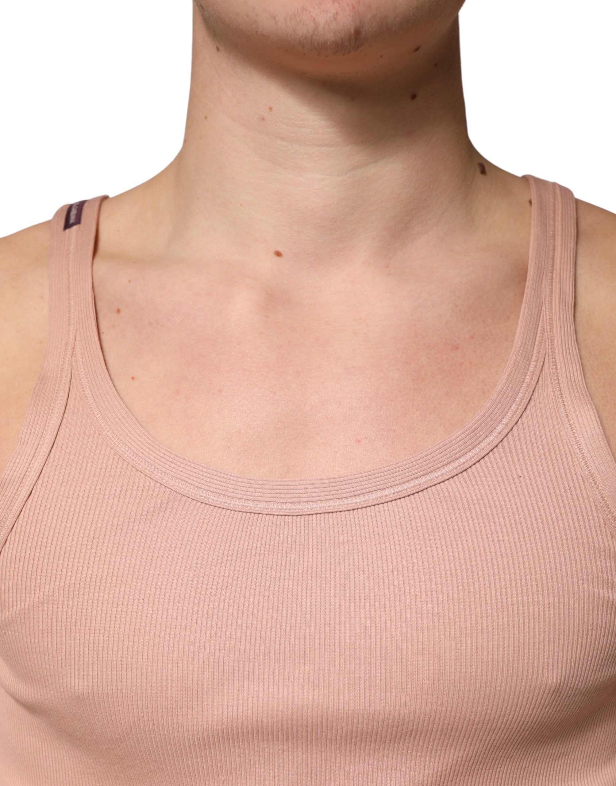 Dolce & Gabbana Pink Sleeveless Round Neck Tank Top T-shirt - Image 5