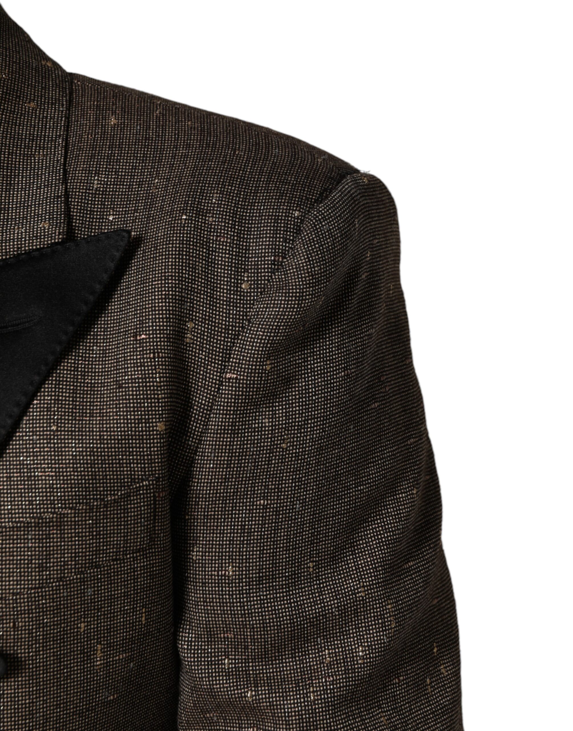 Dolce & Gabbana Gray Double Breasted 2 Button Jacket Blazer - Image 5