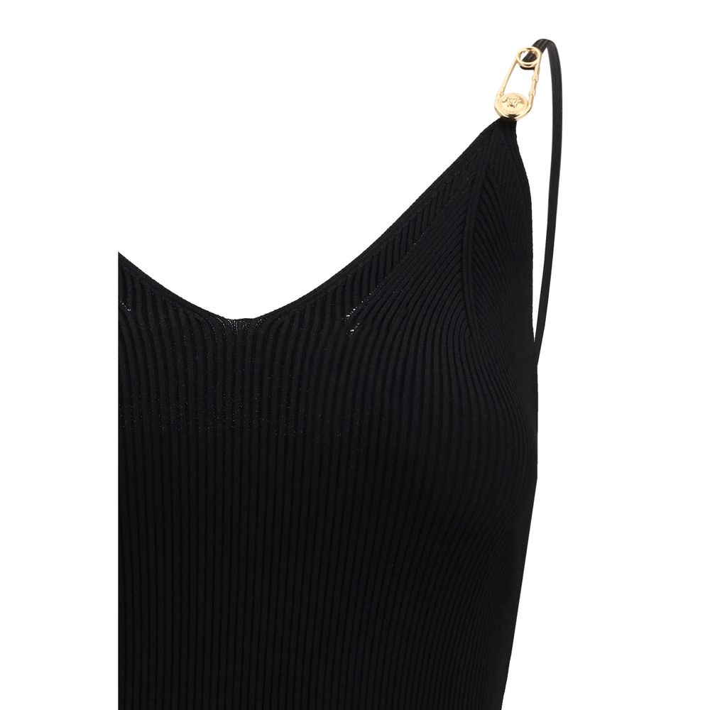 Versace Black Viscose Casual Dress - Image 3