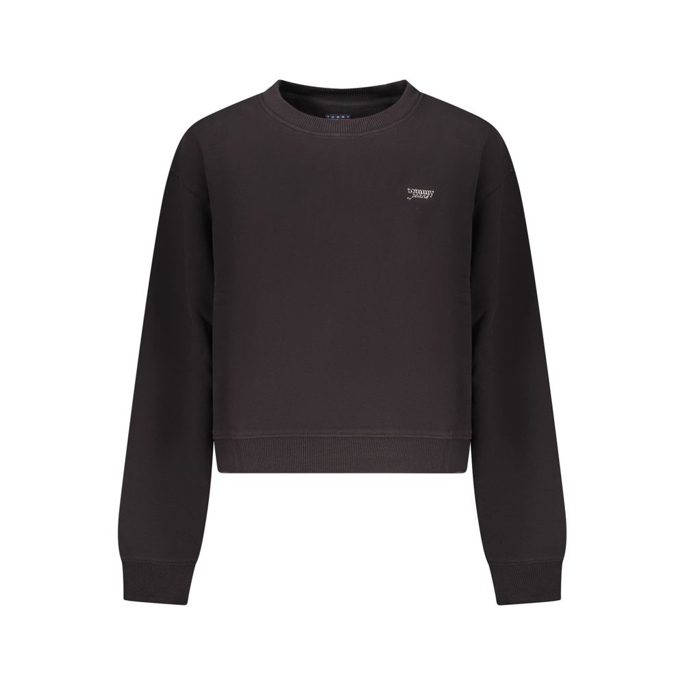 Tommy Hilfiger Black Cotton Women Sweatshirt