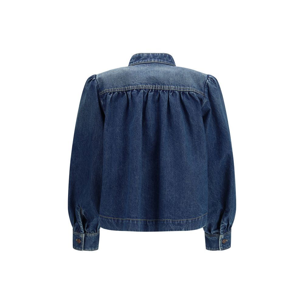ChloƩ Blue Cotton Denim Jacket - Image 2
