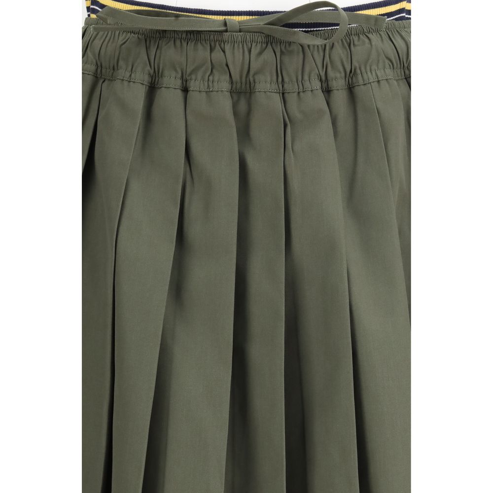 Prada Bicolor Polyester Midi Skirt - Image 3