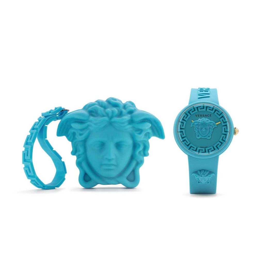 Versace Blue Synthetic Bracelet Watch - Image 2