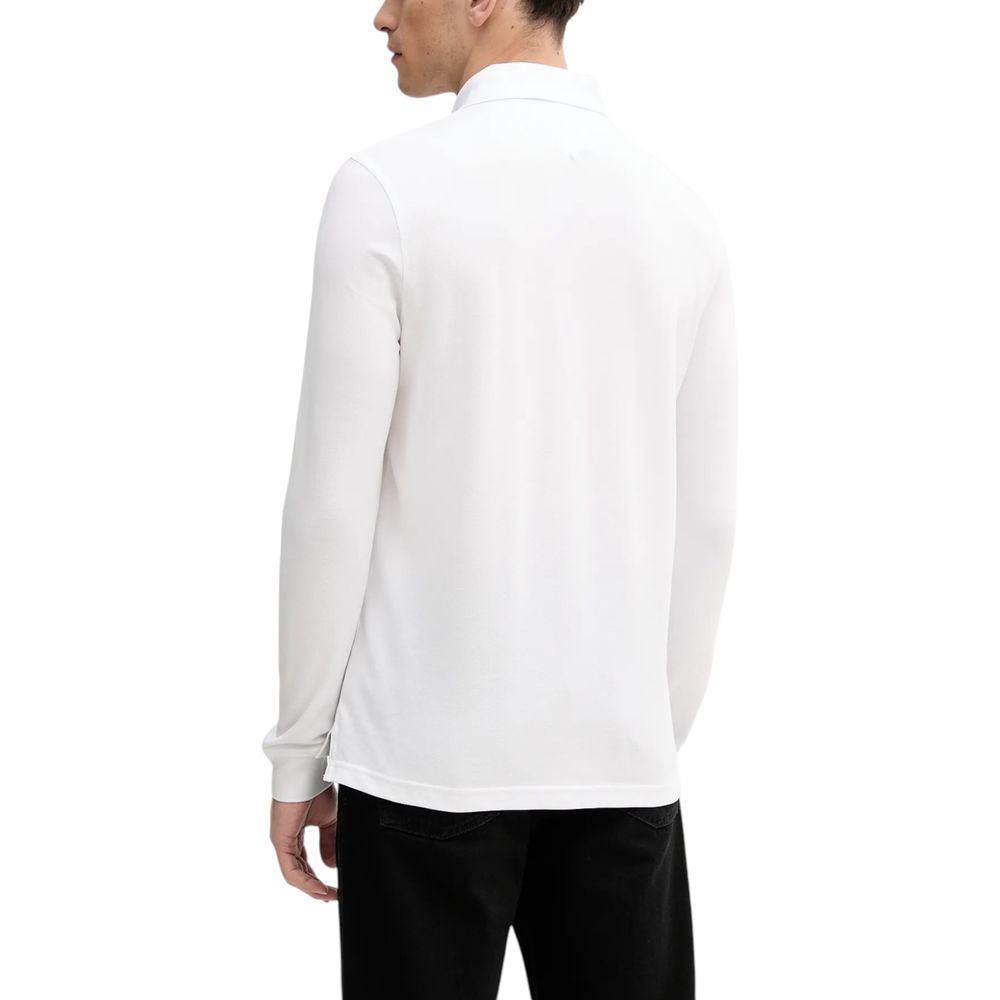 Tommy Hilfiger White Organic Cotton Long Sleeve T-Shirt - Image 2
