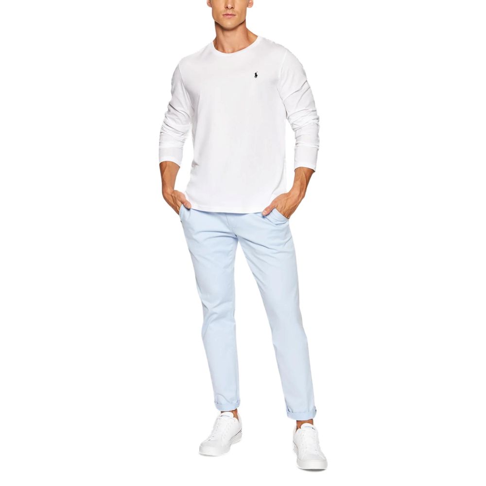 Ralph Lauren White Cotton Long Sleeve T-Shirt - Image 3