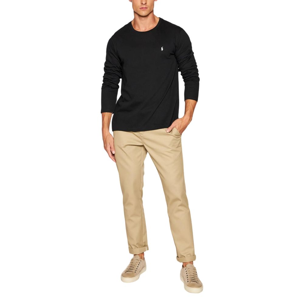 Ralph Lauren Black Cotton Long Sleeve T-Shirt - Image 2
