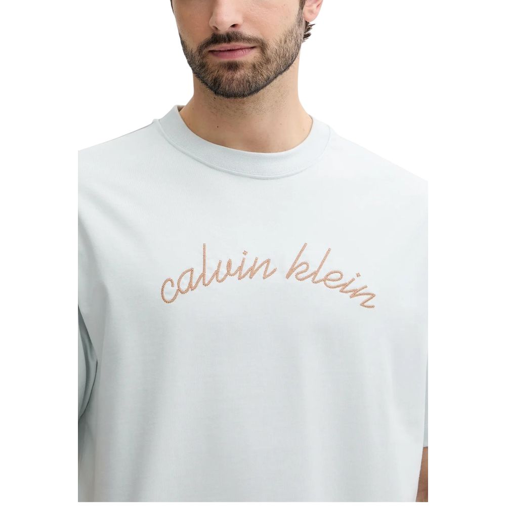 Calvin Klein Jeans Blue Cotton T-Shirt - Image 3