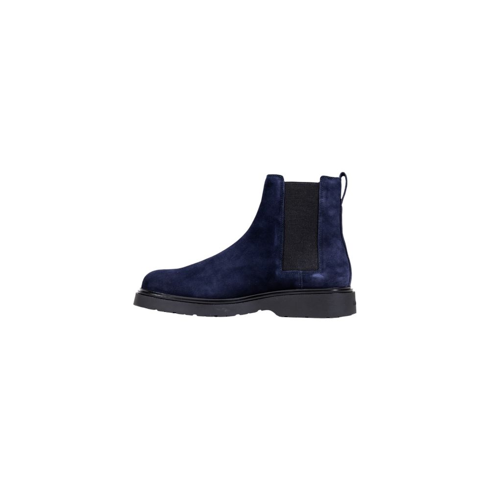 Calvin Klein Jeans Blue Suede Leather Chelsea Boots - Image 3