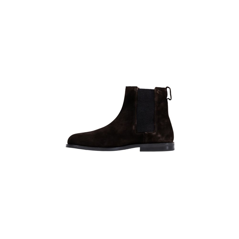 Calvin Klein Brown Suede Leather Chelsea Boots - Image 3