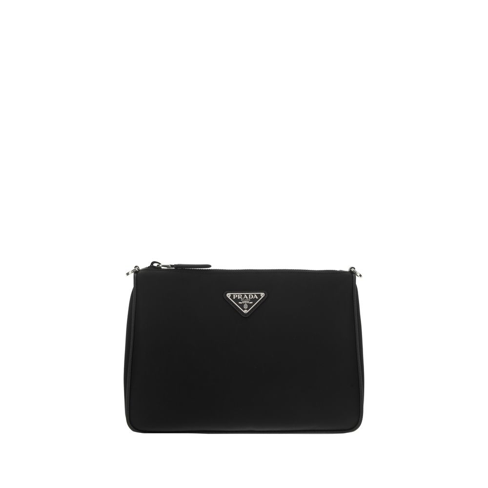 Prada Black Recycled Polyamide Shoulder Bag