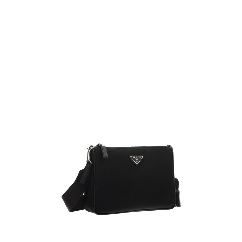 Prada Black Recycled Polyamide Shoulder Bag - Image 2