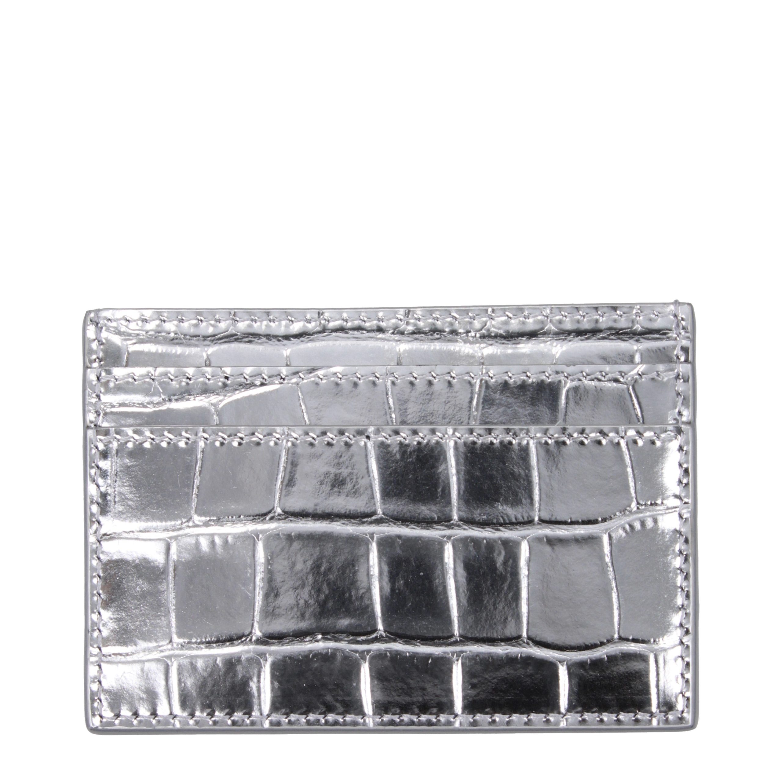 Versace Gray Leather Cardholder - Image 2