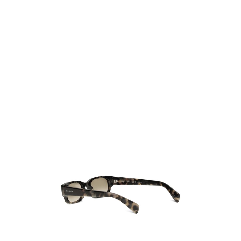 Alexander McQueen Brown Acetate Sunglasses - Image 3
