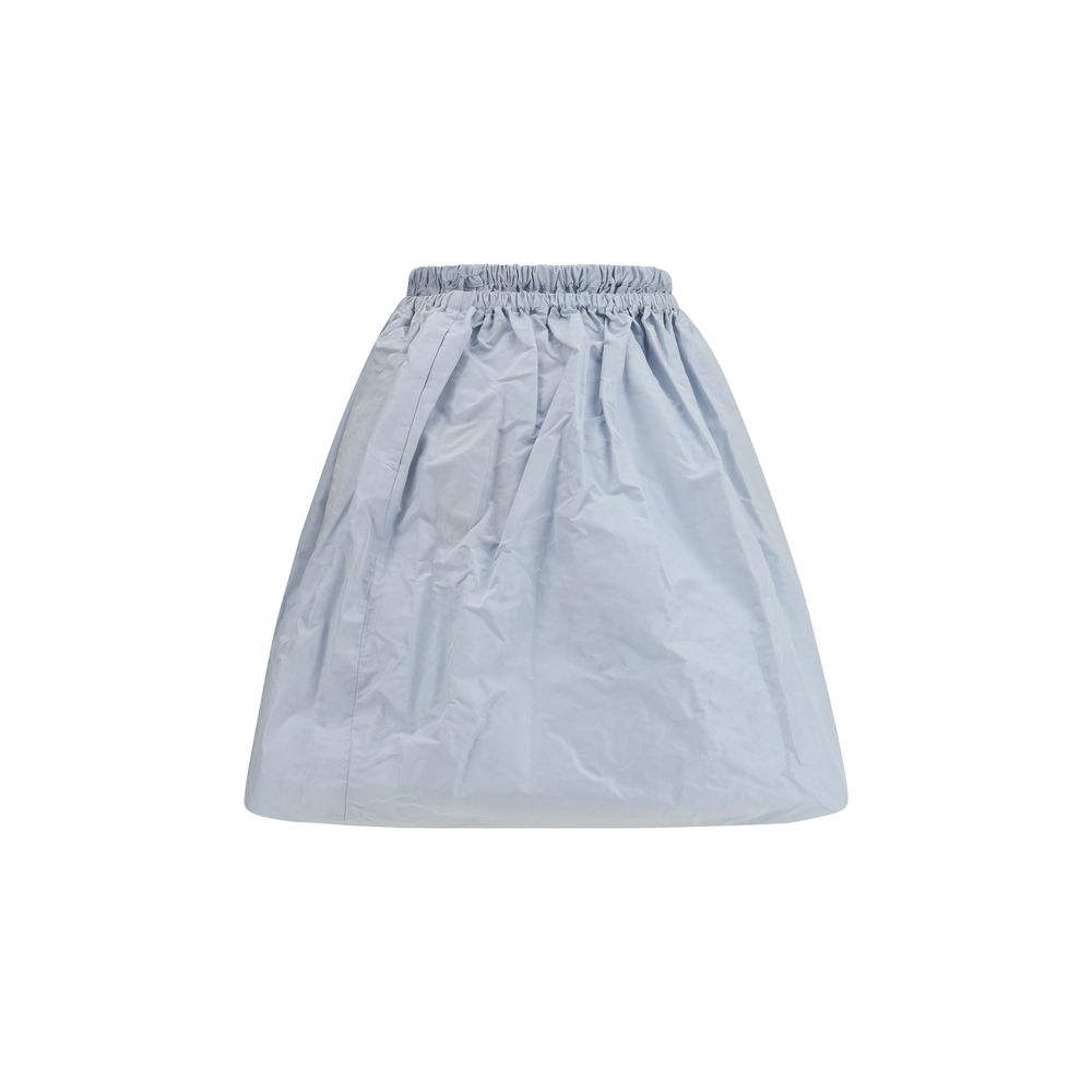 Prada Blue Silk Long Skirt - Image 2