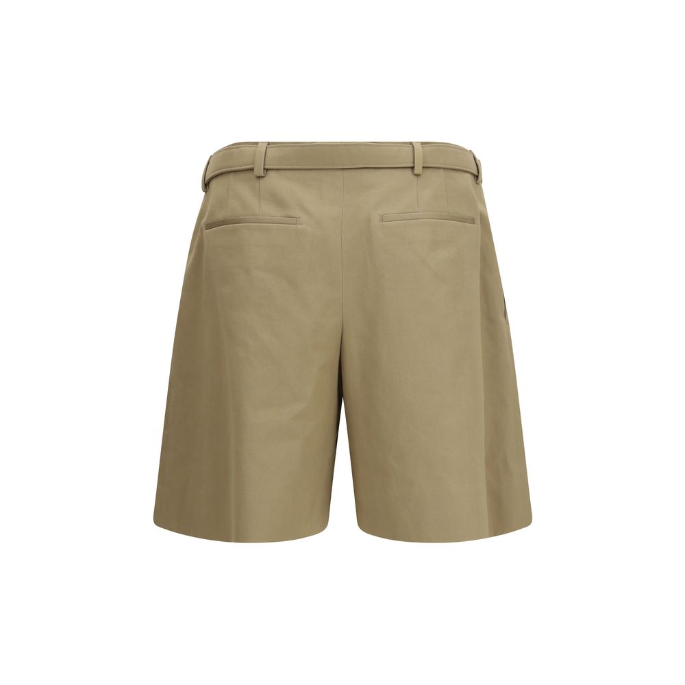 Saint Laurent Beige Cotton Bermuda Shorts - Image 2