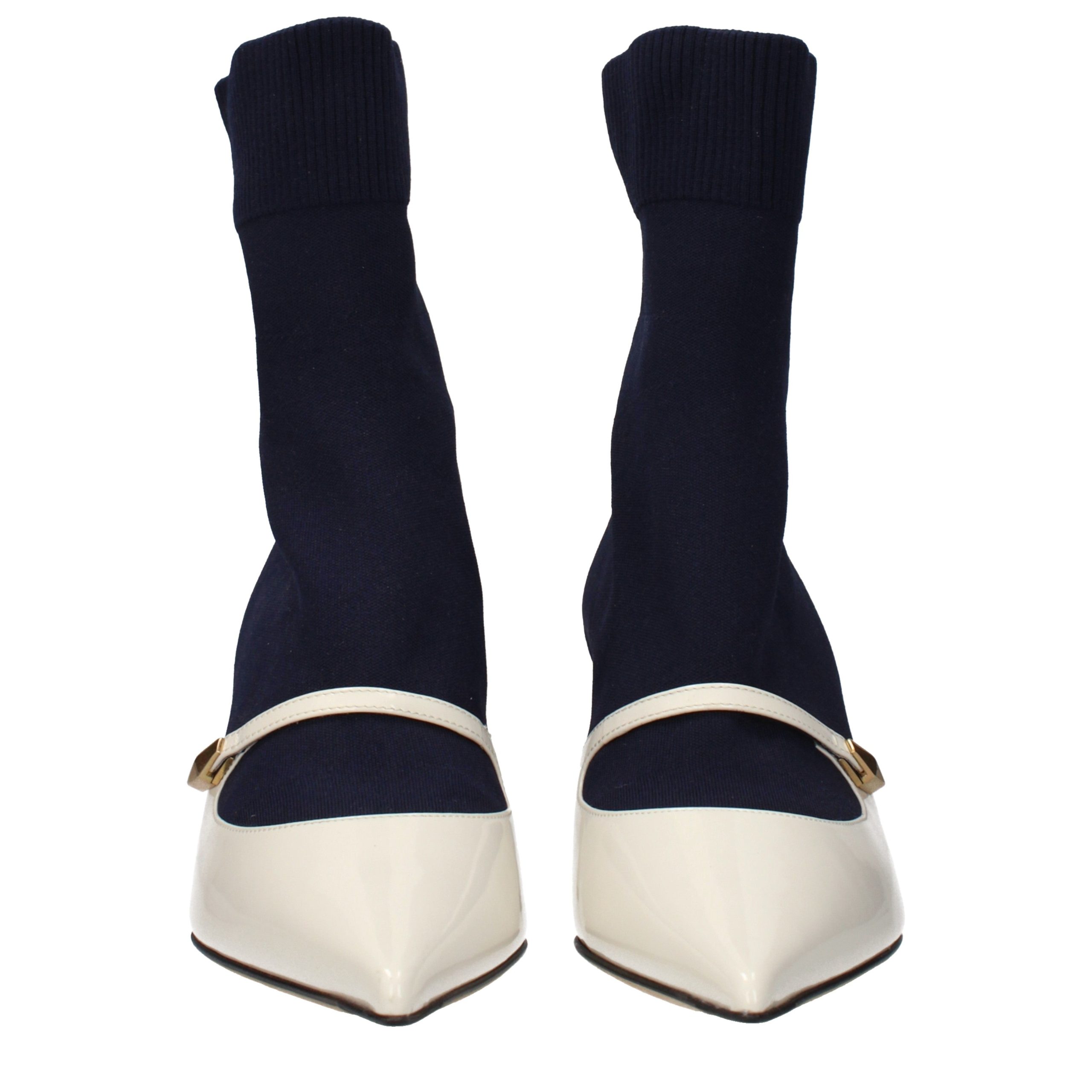 Jimmy Choo Blue Fabric Ankle Boots - Image 3